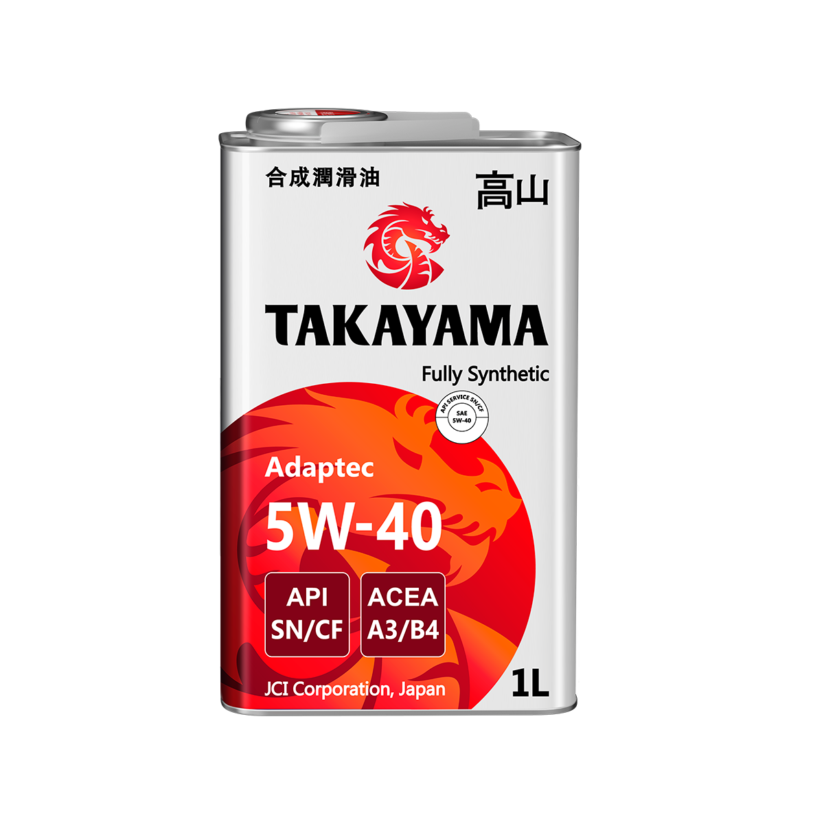 Моторное масло TAKAYAMA ADAPTEC SAE 5W-40 API SN/CF ACEA A3/B