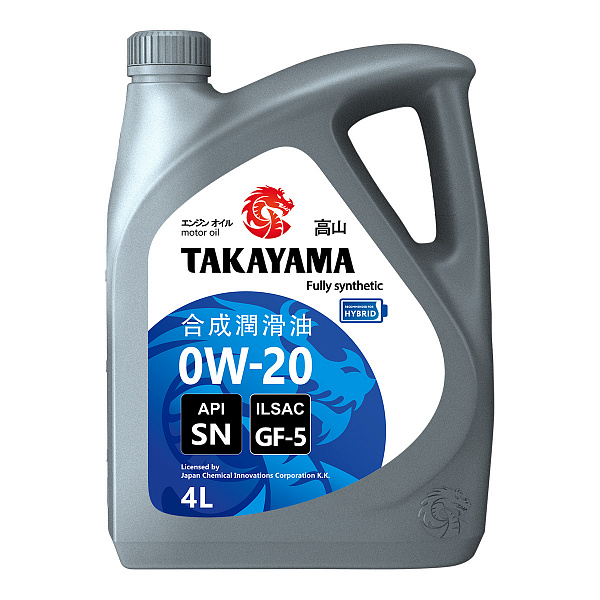 Моторное масло TAKAYAMA SAE 0W-20 ILSAC GF-5 API SN